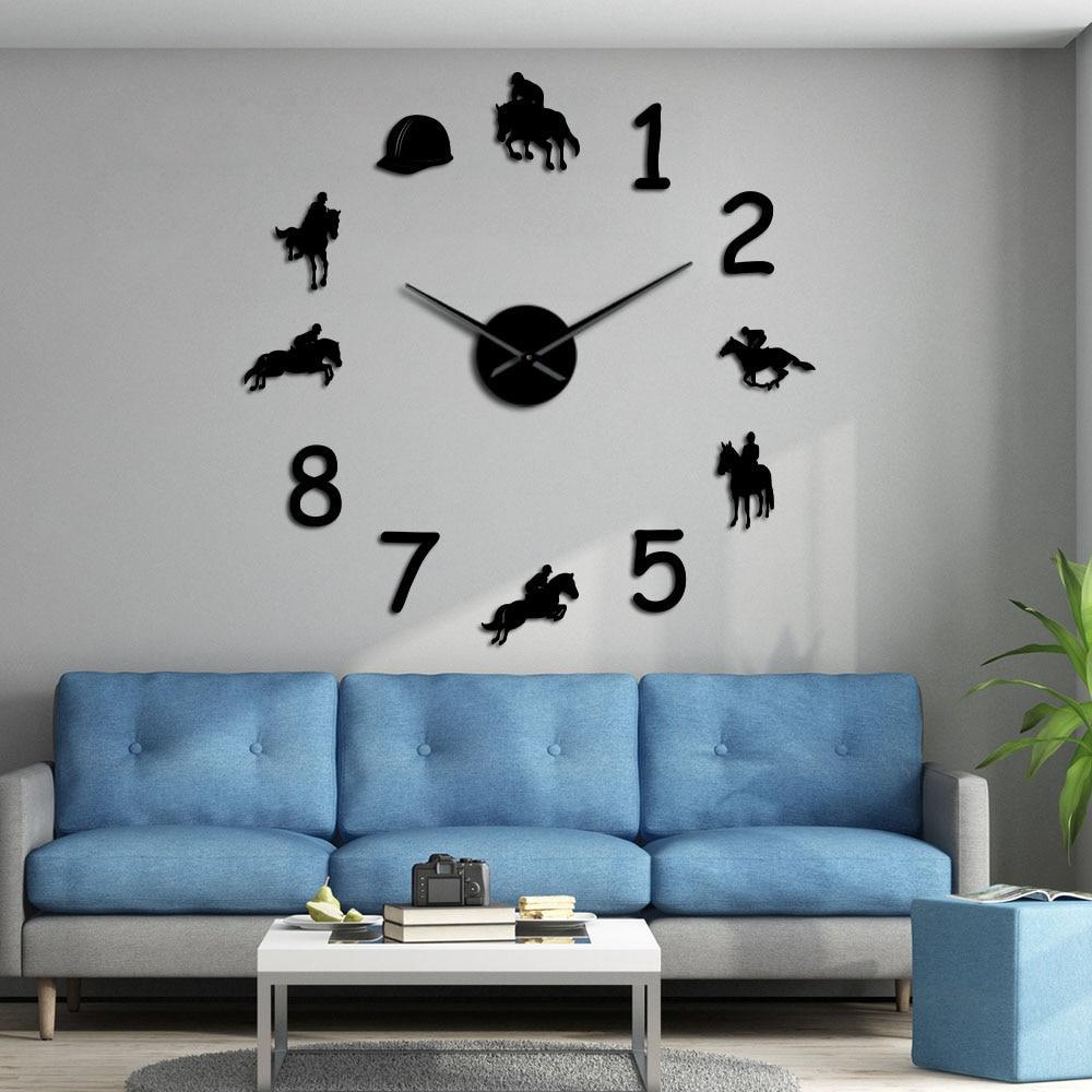 Giant Horse Riding Wall Clock My Wall Clock