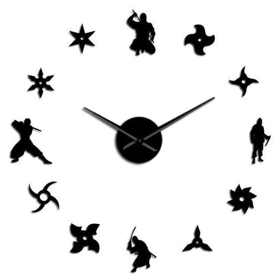 Giant Japanese Ninja Wall Clock My Wall Clock