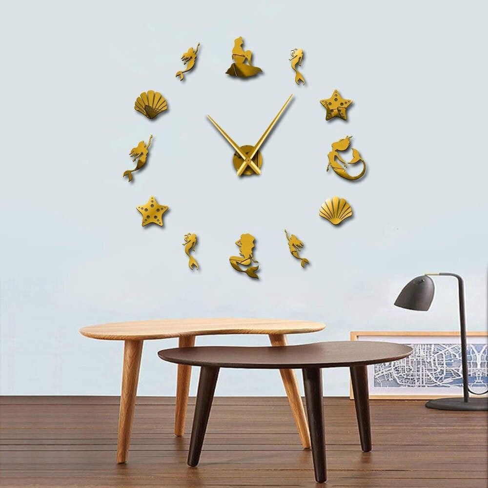 Giant Mermaid Wall Clock My Wall Clock