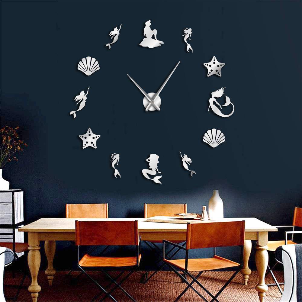 Giant Mermaid Wall Clock My Wall Clock