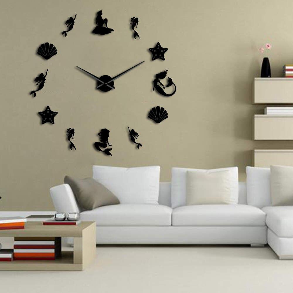 Giant Mermaid Wall Clock My Wall Clock