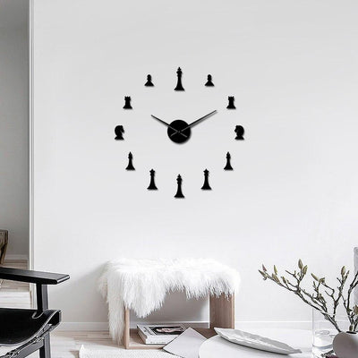 Giant Wall Clock Chess Game My Wall Clock
