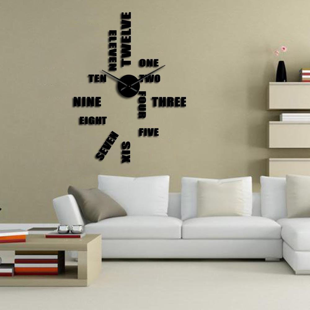 Giant Wall Clock English Numerals My Wall Clock
