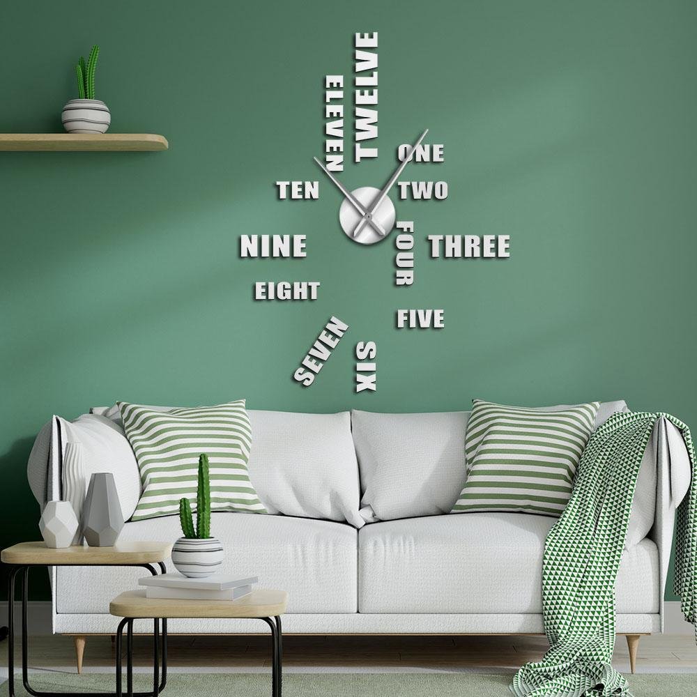 Giant Wall Clock English Numerals My Wall Clock