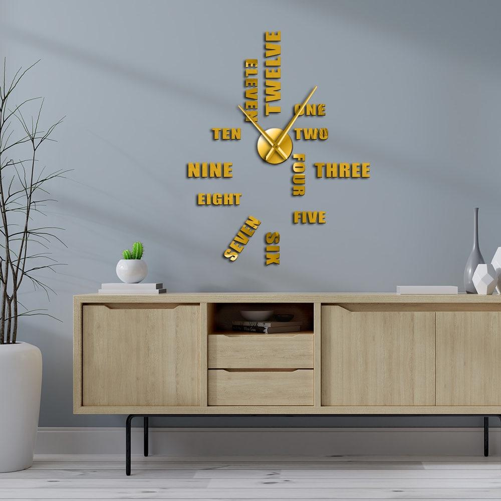 Giant Wall Clock English Numerals My Wall Clock