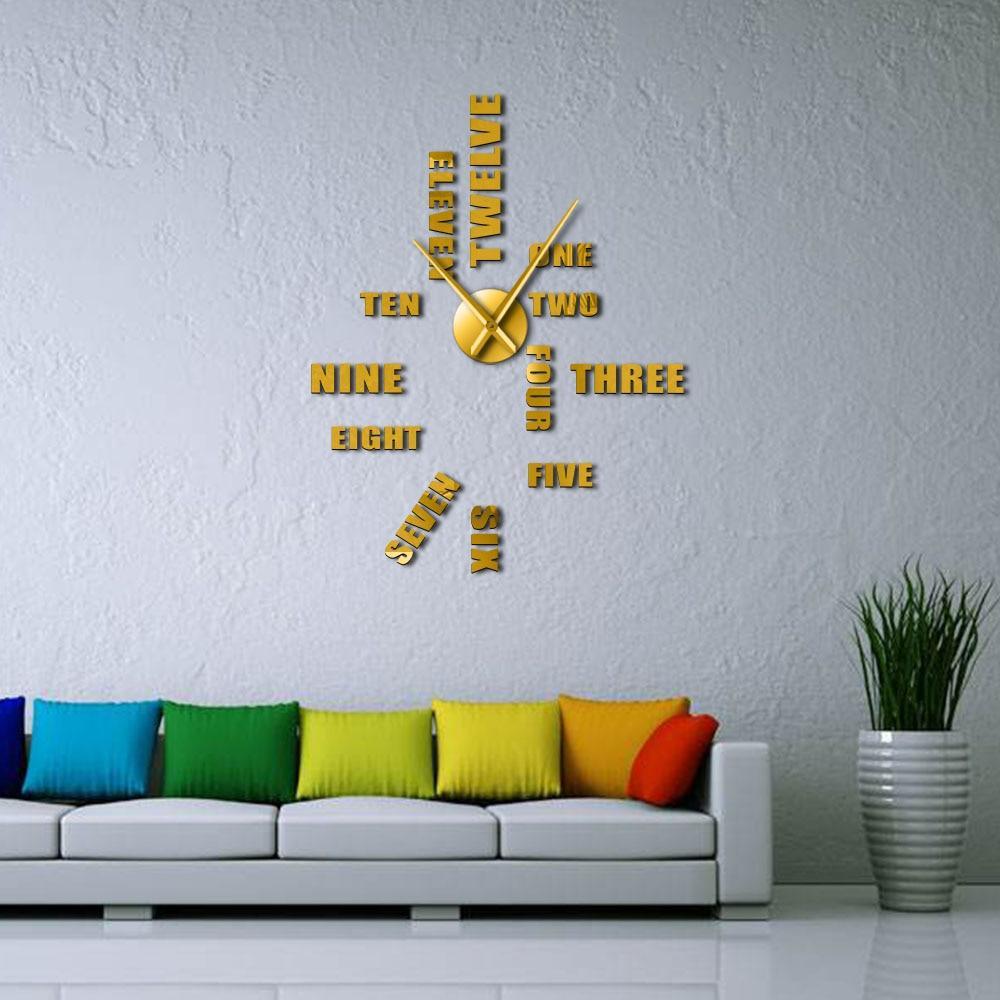 Giant Wall Clock English Numerals My Wall Clock