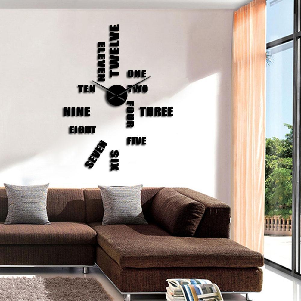 Giant Wall Clock English Numerals My Wall Clock
