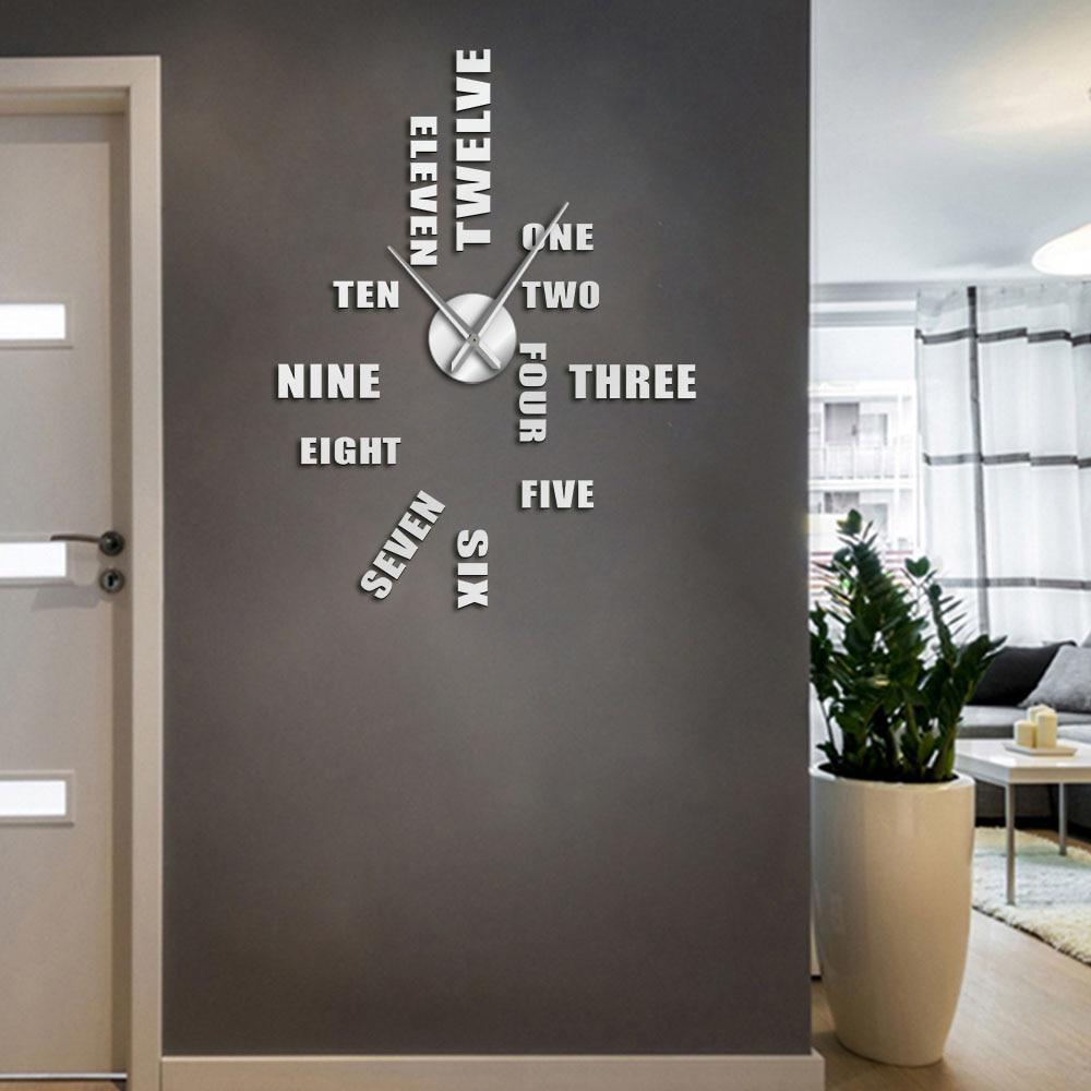 Giant Wall Clock English Numerals My Wall Clock