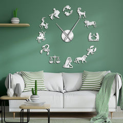 Giant Wall Clock Zodiac Signs My Wall Clock