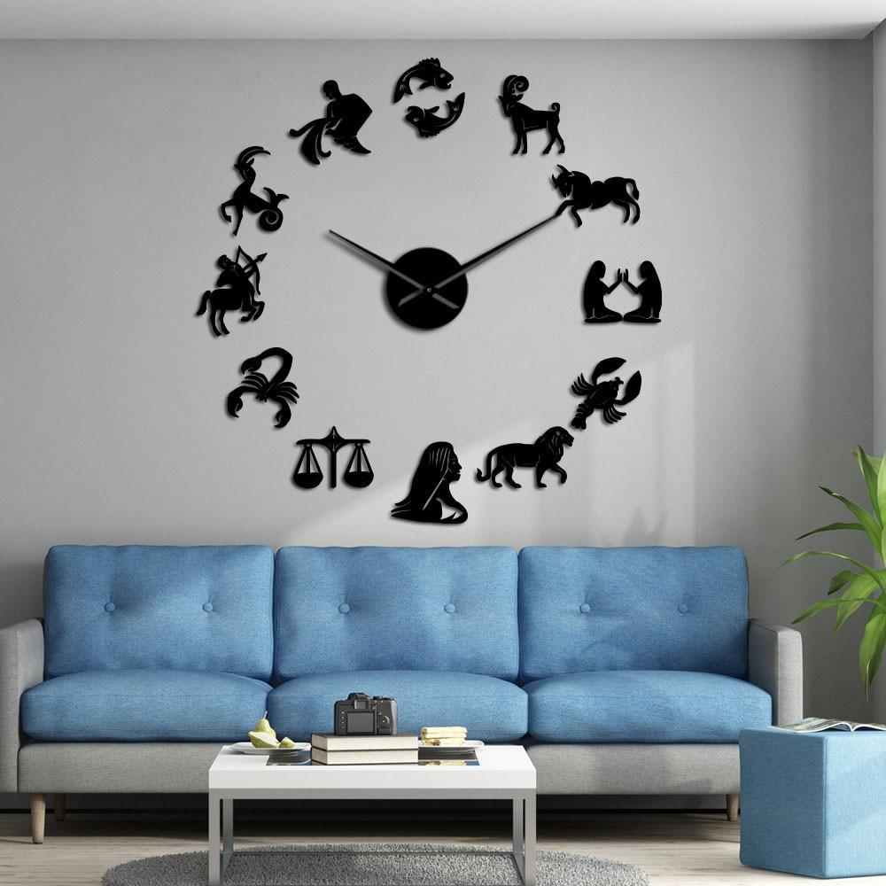 Giant Wall Clock Zodiac Signs My Wall Clock
