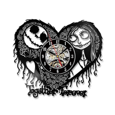 Gothic Heart Vinyl Clock My Wall Clock