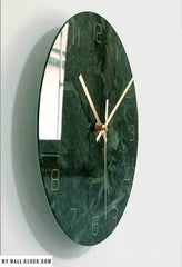 Green Marbled Wall Clock My Wall Clock