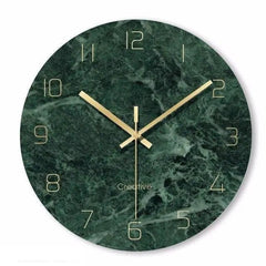 Green Marbled Wall Clock My Wall Clock