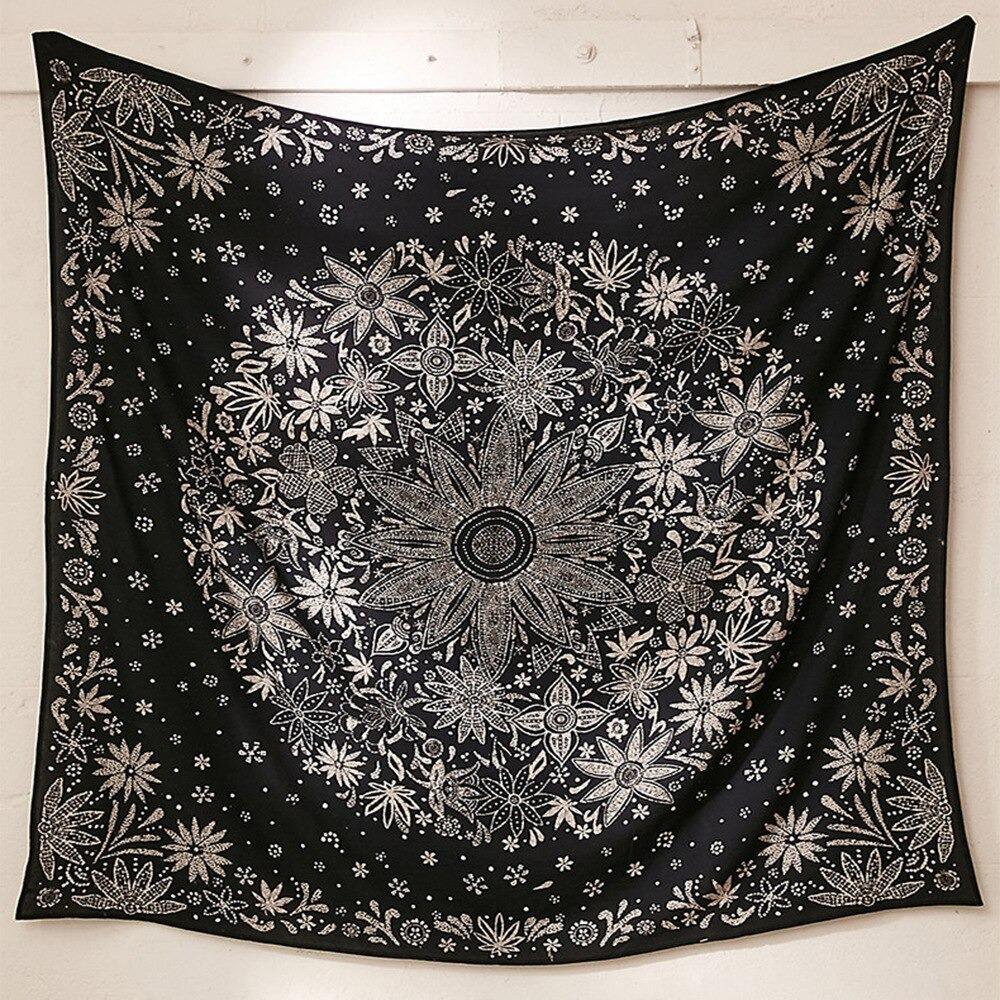 Hippie Mandala Flowered Wall Hangings My Wall Clock