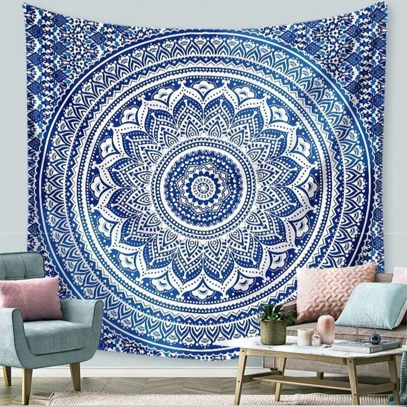 Indian Mandala Wall Tapestry My Wall Clock