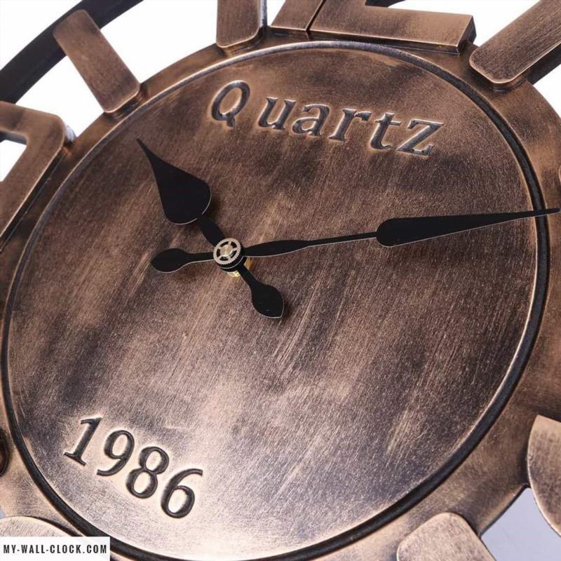 Industrial Clock Giant Copper My Wall Clock