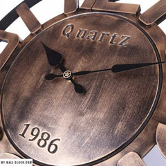 Industrial Clock Giant Copper My Wall Clock