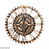 Industrial Clock Golden Gear My Wall Clock