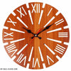 Industrial Clock Sight-Glass Wood My Wall Clock