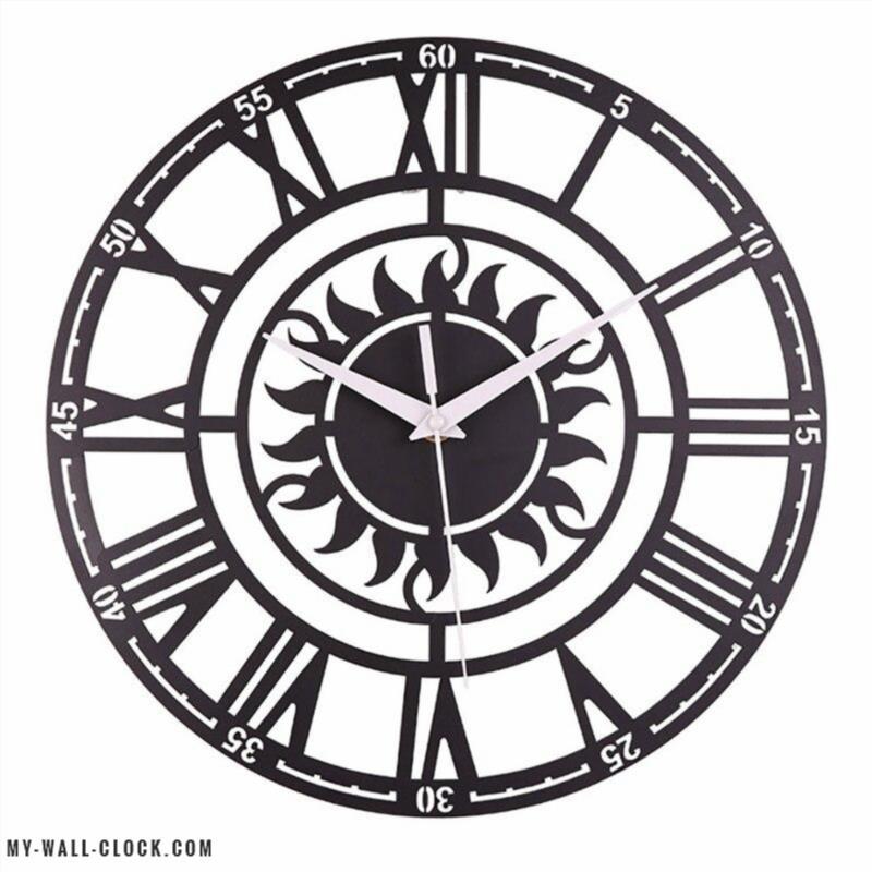 Industrial Clock Sun My Wall Clock