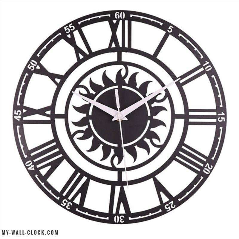 Solarium Clock Sun Shape Wall Clock | My Wall Clock