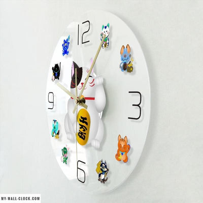 LED Clock Cat of Fortune My Wall Clock