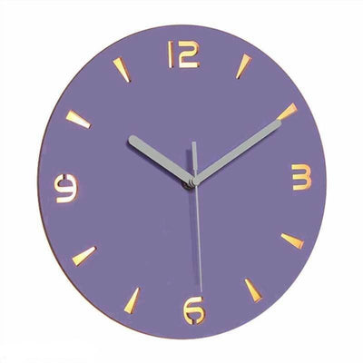 LED Clock Design Purple My Wall Clock