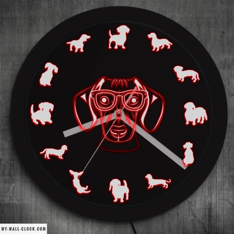 LED Clock Dog My Wall Clock