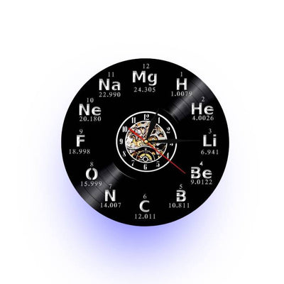 LED Clock Periodic Elements My Wall Clock