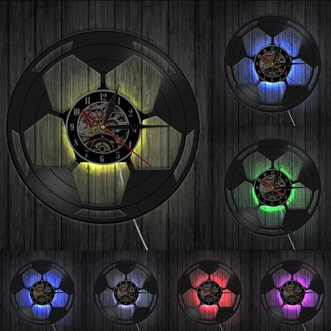 LED Clock Soccer Ball My Wall Clock