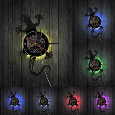 LED Clock Wild Lizard My Wall Clock