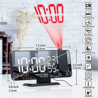 Led Digital Projection Alarm Clock My Wall Clock