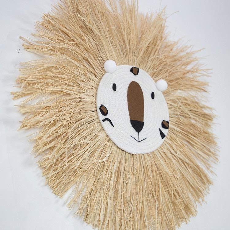 Lion's Mane Straw Wall Decor My Wall Clock