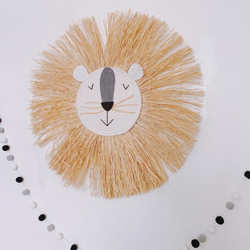 Lion's Mane Straw Wall Decor My Wall Clock