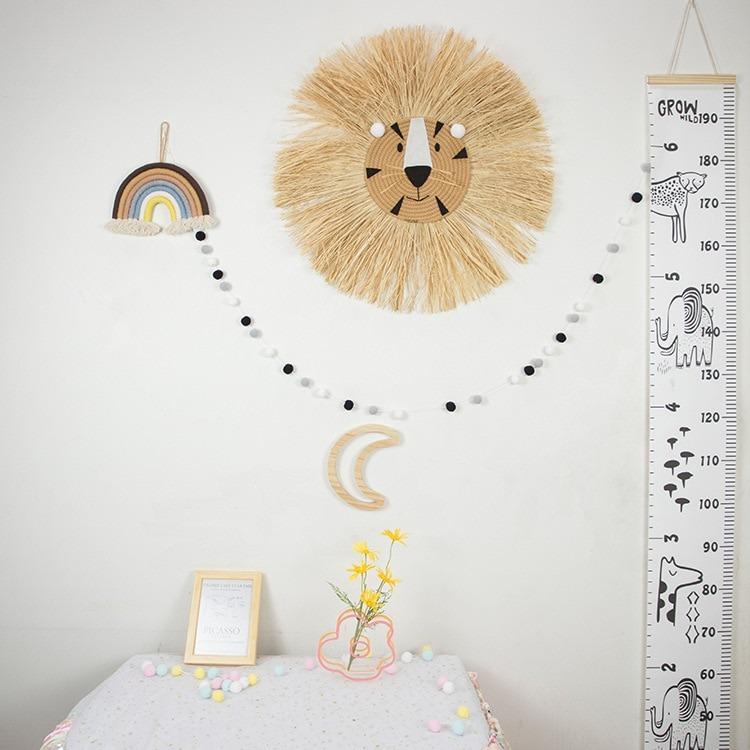 Lion's Mane Straw Wall Decor My Wall Clock