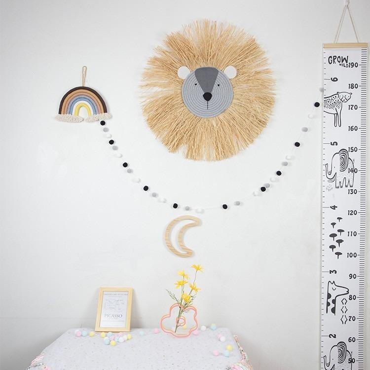 Lion's Mane Straw Wall Decor My Wall Clock