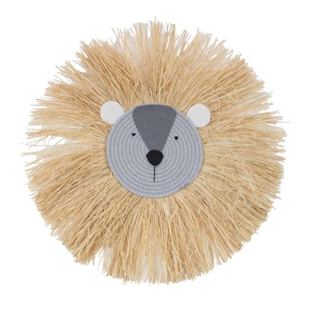 Lion's Mane Straw Wall Decor My Wall Clock