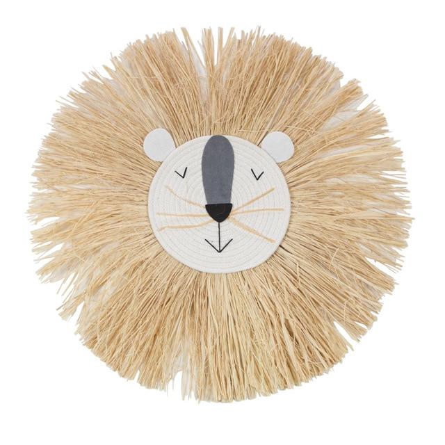Lion's Mane Straw Wall Decor My Wall Clock