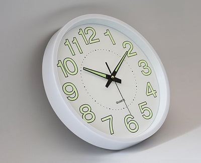 Luminous Clock Shiny Metal My Wall Clock