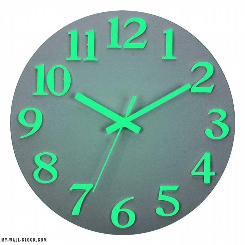 Luminous Clock Simple White My Wall Clock