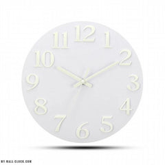Luminous Clock Simple White My Wall Clock