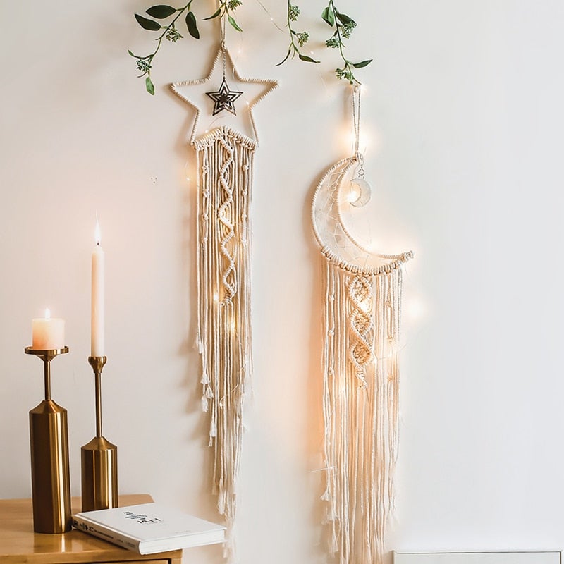 Macrame Moon Wall Hanging My Wall Clock