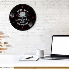 Black Metal Skull Wall Clock My Wall Clock