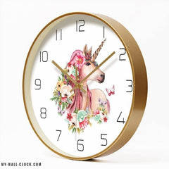 Metal Clock Unicorn My Wall Clock
