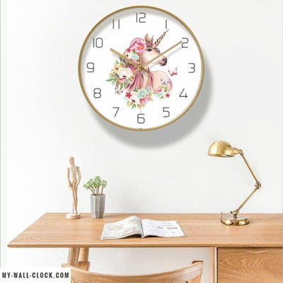 Metal Clock Unicorn My Wall Clock