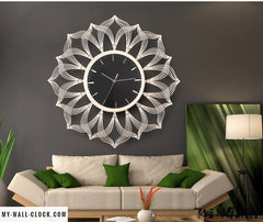 Metal Clock White Gold My Wall Clock