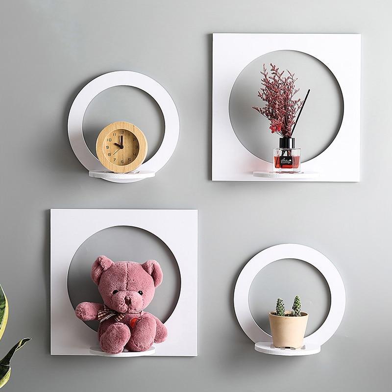 Minimalist Hanging Circle Wall Shelf My Wall Clock