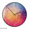 Modern Clock Bright Colours My Wall Clock