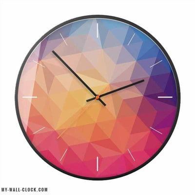 Modern Clock Bright Colours My Wall Clock