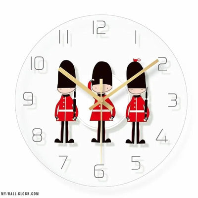 Modern Clock British Royal Guard My Wall Clock